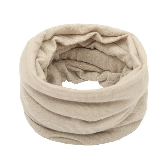 Transemion Lightweight And Portable Loop Scarf Unisex Fashionable And Versatile Soft And Breathable Multiple Beige
