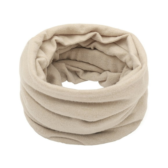 Minnieouse Bufanda con anillo de bucle Bufanda de tubo de bufanda de invierno suave y transpirable unisex de moda y versátil Accesorios de disfraces Beige