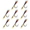thumbnail image 1 of Señuelos en , cebos artificiales, señuelos , señuelos verticales para Jigging de de invierno, 8 Uds., de aparejos de rojo Sunnimix Señuelos de pesca en hielo, 1 of 7