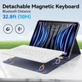 thumbnail image 2 of Funda con teclado KVTVOU para iPad Pro de 11 pulgadas (4.ª, 3.ª y 2.ª generación), color morado, 2 of 8