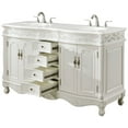 thumbnail image 3 of Elegant Lighting VF-1049TK-VW Windsor 60" Free Standing Double Basin Vanity Set - Wood, 3 of 7