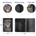 thumbnail image 4 of Funda para pasaporte TOURSUIT de piel con bloqueo RFID, color negro, 4 of 7