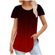 thumbnail image 1 of Blusas de Algodón para las Mujeres Impresas 3/4 Mangas Cuello Redondo Casual, Camisetas Casuales de Mujer para el Hogar Y Diario, 1 of 5