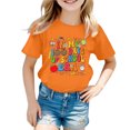 thumbnail image 1 of SXcggal One Mode Enfants T-Shirt Décontracté Imprimé Col Rond Manches Courtes Ample Mignon Respirant Confortable Hauts Filles, 1 of 4