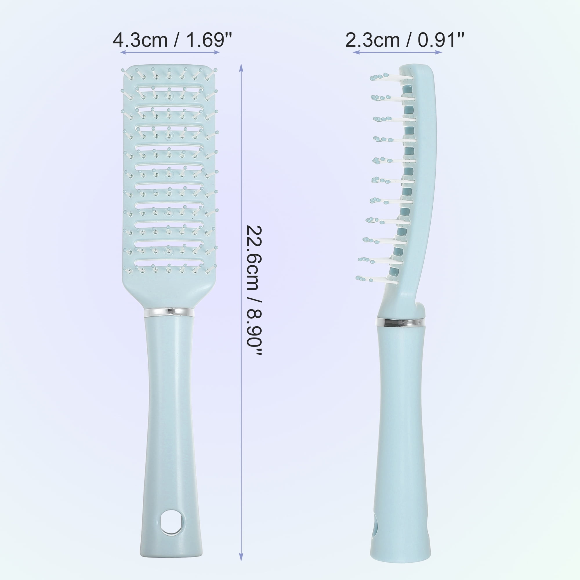 Unique Bargains 1Pc Hair Brush Detangling Brush for Women and Men Hair Brush Blue