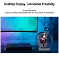 thumbnail image 4 of 3D Hologram Fan 11cm LED Holographic Projector Advertising Machine Portable Desktop Naked-Eye Stereo Display Built-in Speaker (Transparent), 4 of 7