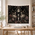 thumbnail image 5 of White Swans on Moonlit Water, Romantic Gothic for Art Lovers, Celestial Floral Garden Decor, Anniversary Gift, Tapestry Wall Hanging for Bedroom and Living Room, 5 of 7
