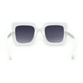 thumbnail image 2 of Kids Size Girls Bling Concave Engraving Iced Out Rectangular Butterfly Sunglasses White Smoke, 2 of 4
