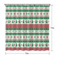 thumbnail image 5 of Green Christmas Tree and Snowflake Pattern Shower Curtain 72"x72" ,Bathroom Decorative Shower Curtains Set with 12 Hooks,Modern Waterproof Washable Shower Curtain, 5 of 6