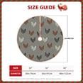 thumbnail image 2 of Balery Rooster Printed Christmas Tree Skirt , Merry Christmas Party Christmas Tree Decoration,Adjustable Tree Skirt-48", 2 of 6