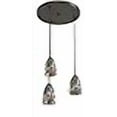 thumbnail image 3 of Woodbridge Lighting 13224MEB-M20MTC Venezia 3-Light Multi-Light Pendant, Metallic Bronze, 3 of 4