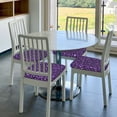 thumbnail image 6 of Logiee Purple Leopard Print Square Chair Seat Covers, Stretch Chair Seat Covers,Seat Chair Slipcover, Non-Slip Chair Slipcover,Furniture Protector for Indoor and Outdoor-Four Pieces, 6 of 7