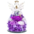 thumbnail image 2 of Birthday Gifts for Women Mom Preserved Rose in Glass Angel Figurines Fresh Flower for Delivery Forever Flowers Eternal Rose Mother Day for Grandma Sister Wife Her from Daughter, 2 of 5