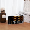 thumbnail image 2 of Bearachild Reloj despertador controlado por voz con pantalla de temperatura y fecha, reloj de pared digital ABS con brillo Decoración del hogar Estilo 7, 2 of 6