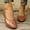 Brown, variant on Willtoo Women's Ballet Flats Business Office Work Dress Shoes Low Wedge Round Toe Slip-Ons Comfortable Dressy Casual Flats for Women Black