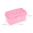 thumbnail image 5 of Clear Plastic Art Storage Box Watercolor Oil Painting Supplies Multipurpose Case Portable for Artists Students, 5 of 8