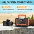 thumbnail image 5 of EBL Portable Power Station, Solar Generator 1000W and 200W Portable Solar Panel with 2 x AC Outlets, 3 x QC3.0 USB, and PD60W port for Outdoor Camping, Home Emergency, RV/Van, 5 of 7
