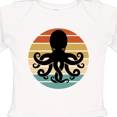 thumbnail image 4 of Inktastic Octopus Retro Vintage Sunset Boys or Girls Long Sleeve Baby Bodysuit, 4 of 5