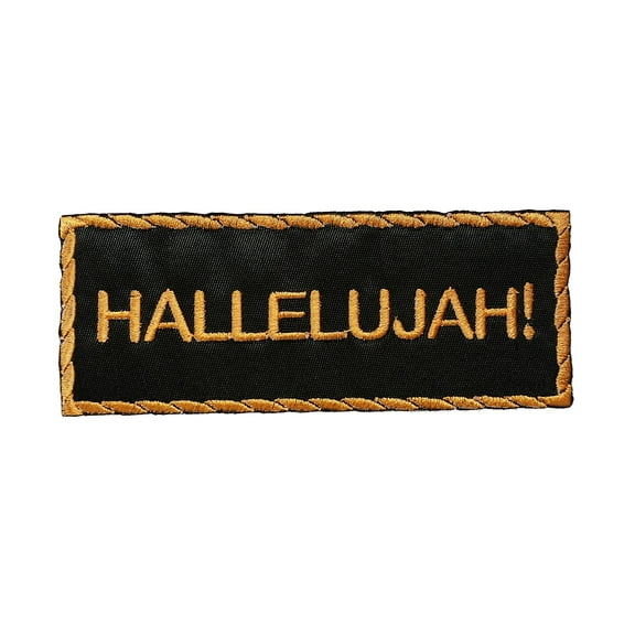 Hallelujah! Christian Sew/Iron-on Patch