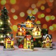 thumbnail image 3 of Christmas Scene Houses Building House with Warm LEDs Light Batter-y Operated Christmas Ornamnet Gift, 3 of 8