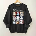thumbnail image 2 of aohooy Women Halloween T Shirt Halloween Sweatshirts Cute Ghost Graphic Crewneck Sweatshirt Oversized Long Sleeve Pullover Tops 2025 Black,XS, 2 of 4