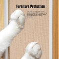 thumbnail image 3 of Rascador para gatos autoadhesivo, 200 x 40 cm, protección contra arañazos, sofá y gato, alfombra para rascar gatos, alfombra para rascar gatos, alfombrilla para rascar, sofá, muebles (caqui, 3 of 7