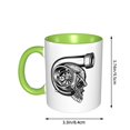 thumbnail image 3 of Turbocompresor con forma de calavera para coche de carreras, turbo, mecánico, tuning, divertido, taza de cerámica para café, té, trabajo de oficina, regalo, 3 of 8