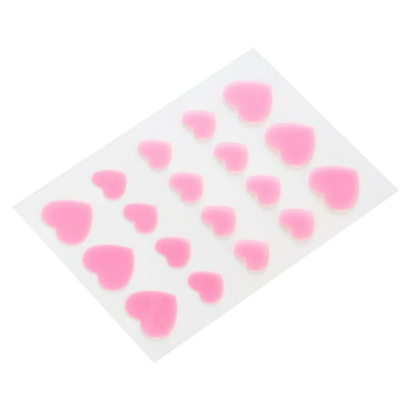 Hydrocolloid Patch, Mild Stickiness Heart Shape Facial Spot Sticker 4 Packs 18 Dots Waterproof For Daily Makeup