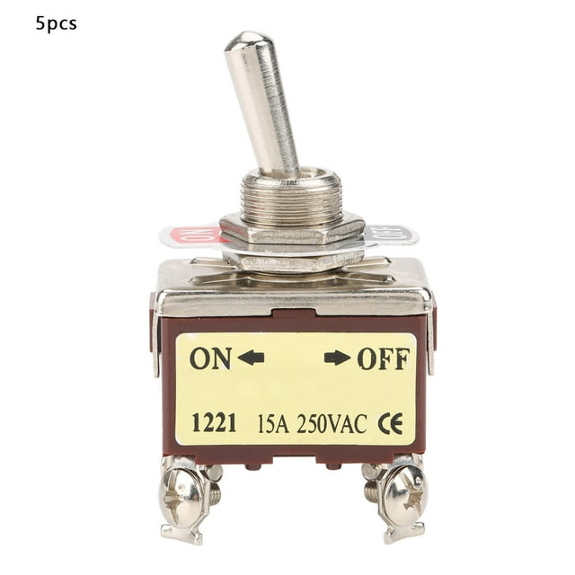 Toggle Switch,5Pcs On OFF 2 Pin On OFF Toggle Switch Position Toggle Switch Smart Functionality