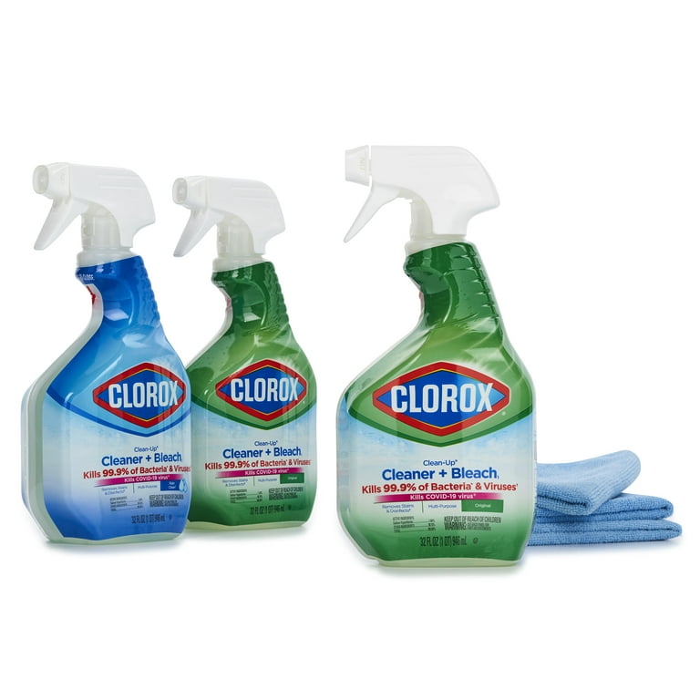 Clorox Clean-Up Cleaner + Bleach1 Value Pack, 32 Fl Oz Each, Pack of 3