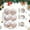White, variant on Vikakiooze Christmas Balls Ornaments For Xmas Tree 6 Pcs White Christmas Tree Decorations Tree Hanging Balls Muti Color Christmas Balls Ornaments Set For Party
