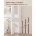 thumbnail image 3 of Armario sobre inodoro organizador de baño independiente 4 niveles estantes ajustables blanco nube, 3 of 8