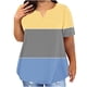 thumbnail image 1 of Plus Size Mujeres Blusas Cuello en V Casual Suelto Verano Blusa de Manga Corta para el Uso Diario Y Casual, 1 of 5