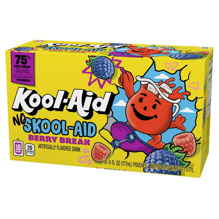 Kool-Aid No Skool-Aid Berry Break Artificially Flavored