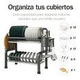 thumbnail image 3 of Escurridor Trastes,2 Niveles Gran Capacidad Acero Inoxidable Malubero Malu1505, 3 of 3
