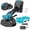 Machine + 1 Battery & Complete Attachments, variant on Cordless Tile Vibration Leveler with Battery & Fast Charger, Ergonomic Compact Vibrator for Professional Floor Tile Installation