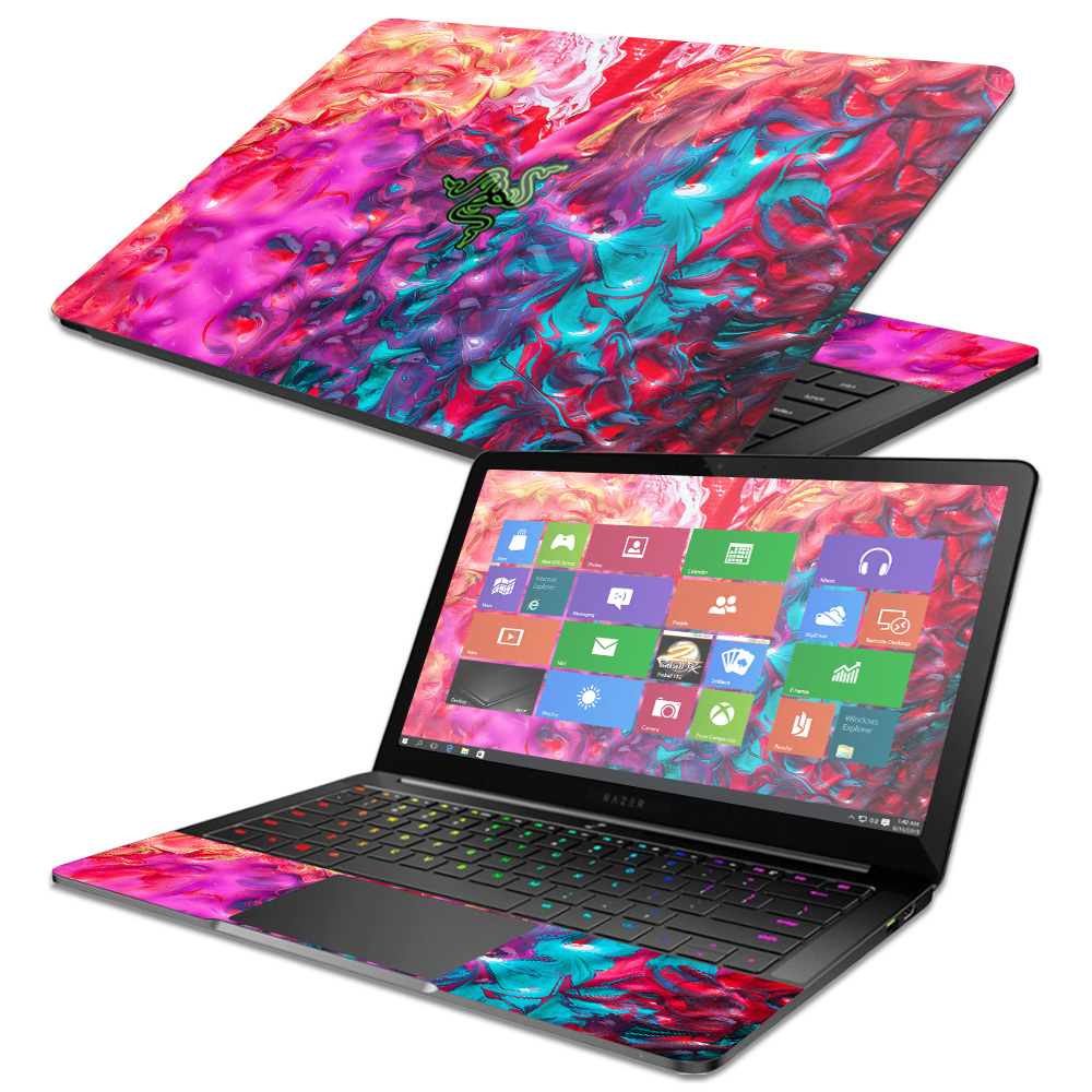 Skin Decal Wrap for Razer Blade Stealth 13.3" 2017 sticker Bright Smoke