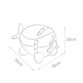 thumbnail image 4 of Asiento de inodoro para bebé de avión divertido, fácil de limpiar, antideslizante, contenedor extraíble, asiento de inodoro para baño, orinal para Blanco Hugo Asiento para niños, 4 of 10