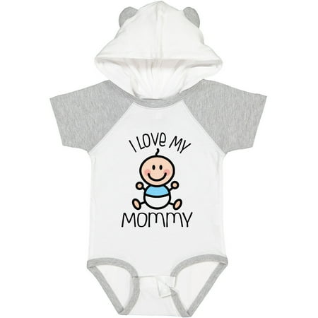 

Inktastic I Love My Mommy Baby Boy Gift Baby Boy Bodysuit