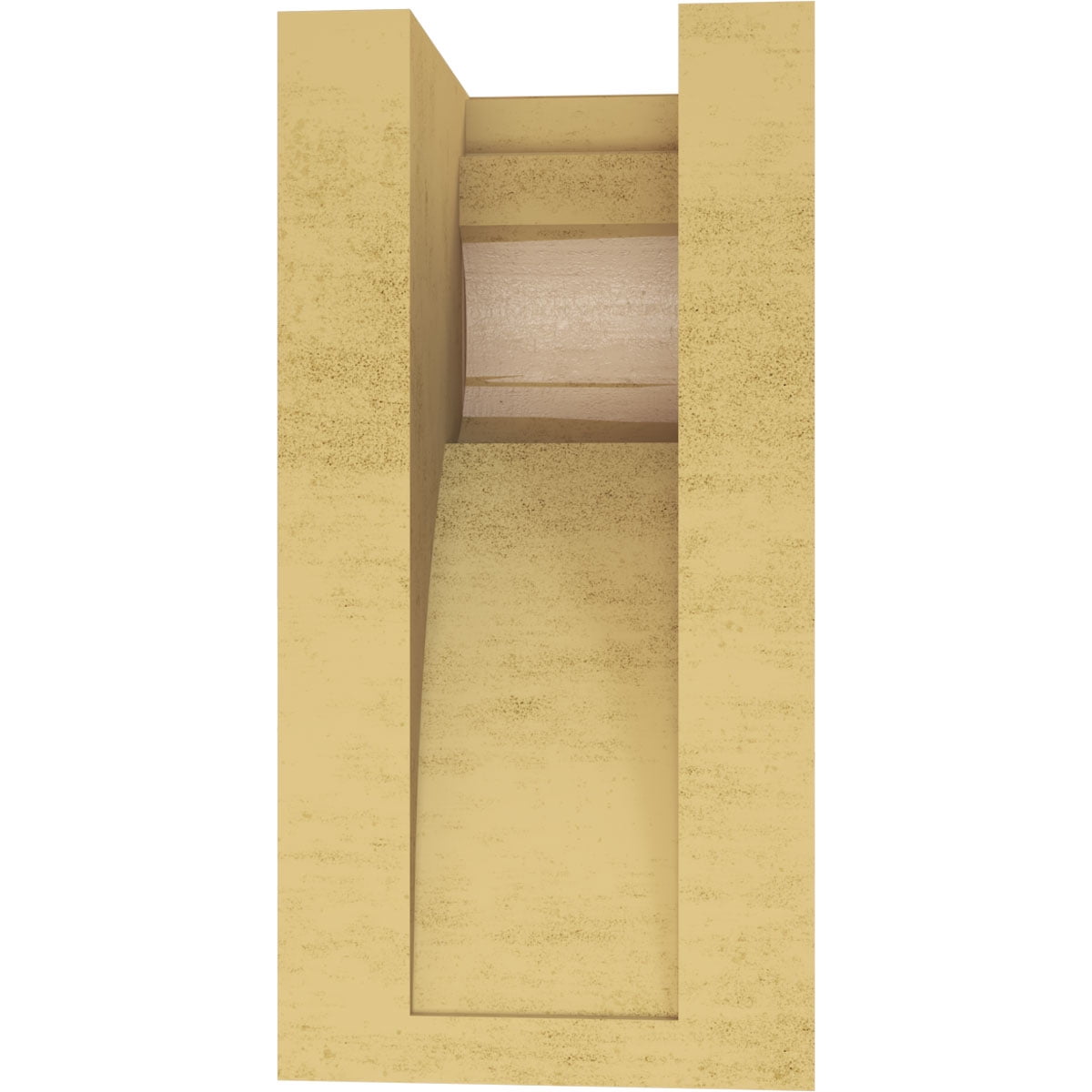 4"W x 4"D x 8"H Wide Mayflower Rough Cedar Woodgrain TimberThane Corbel, Primed Tan