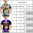 thumbnail image 3 of 5-9 Years Kids Short Sleeve Roblox Printed T-shirt Tops, 3 of 3