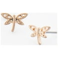 thumbnail image 4 of Howard's Stud Bud Dragonfly Gold Stud Earrings for Women, 4 of 4