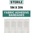 thumbnail image 5 of Flexible Fabric Adhesive Bandages, Fabric Strip, 3/4 in x 3 in, 300 Sterile Bandages for First Aid Kit Wound Care & Protection, 3 Boxes, 5 of 7