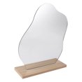thumbnail image 4 of 1pc Irregular Makeup Mirror Desktop Makeup Mirror Women Vanity Mirror (Silver), 4 of 7