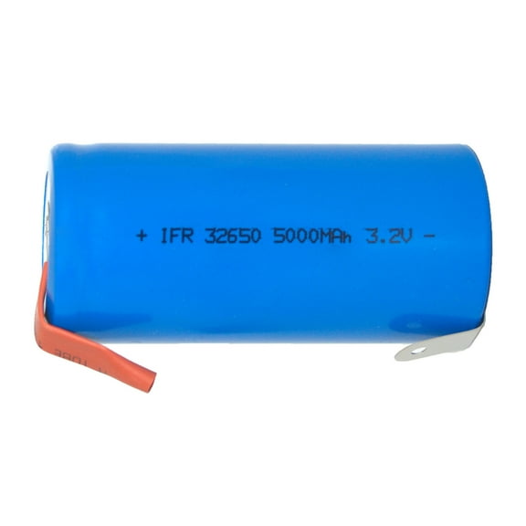 3.2 Volt 32650 LiFePO4 Battery (5000 mAh) with Tabs