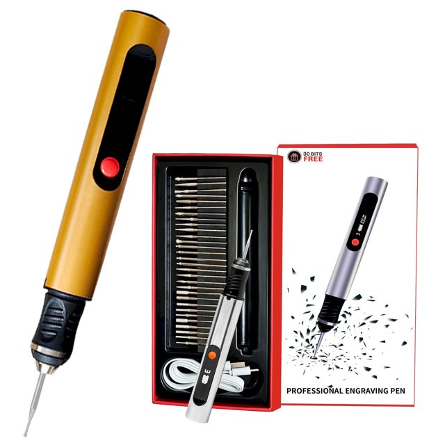 XYKA Cordless Portable Engraving Pen, Mini Electric Engraving Pen with Adjustable 3 Speed, Rechargeable USB Type-C Charging Metal Pen for Artists Beginner Friendly