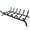 21 inch, variant on 21 Inch Heavy Duty Cast Iron Fireplace Grate Log Holder