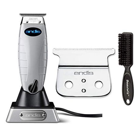 Andis Professional T-Outliner Cordless T-Blade Trimmer with Extra Replacement Blade and BeauWis Blade
