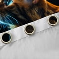 thumbnail image 4 of Homewish Kawaii Kitten Cat Curtains Pack of 2 (42x84 Each), Mystic Butterfly Animal Curtains Blackout, Teens Kids Boys Girls Bedroom Curtains, Blackout Curtains Room Decor, 4 of 6