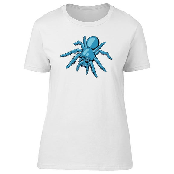 Cool Grunge Blue Spider Tee Women's -Image by Shutterstock